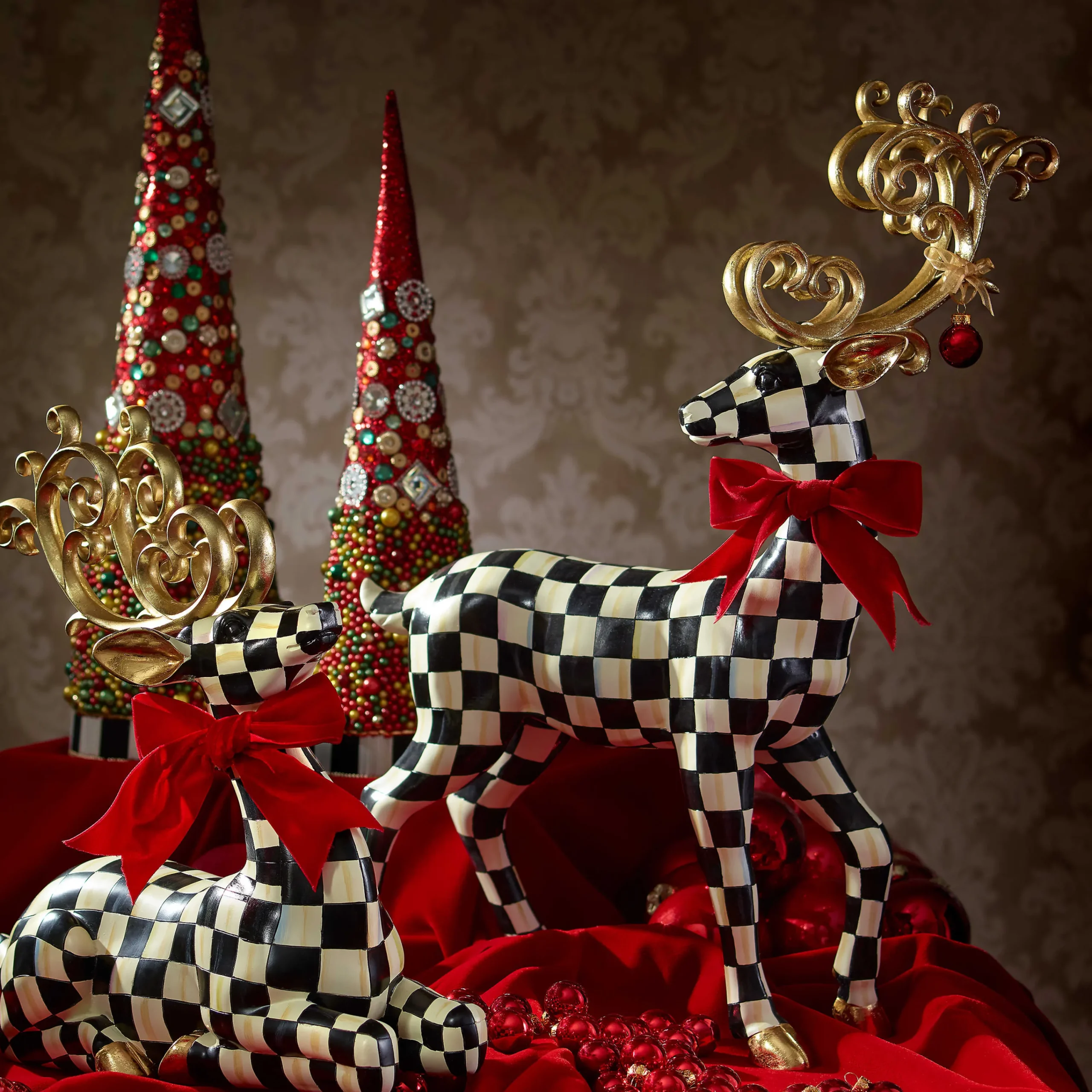 MacKenzie-Childs Westminster Standing Deer| Holiday|Room Accents