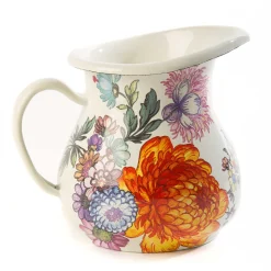 MacKenzie-Childs White Flower Market Creamer| The Coffee Shop|Serveware