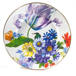 MacKenzie-Childs White Flower Market Dinner Plate| Dinnerware & Flatware