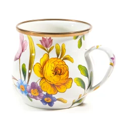 MacKenzie-Childs White Flower Market Mug| The Coffee Shop|Drinkware
