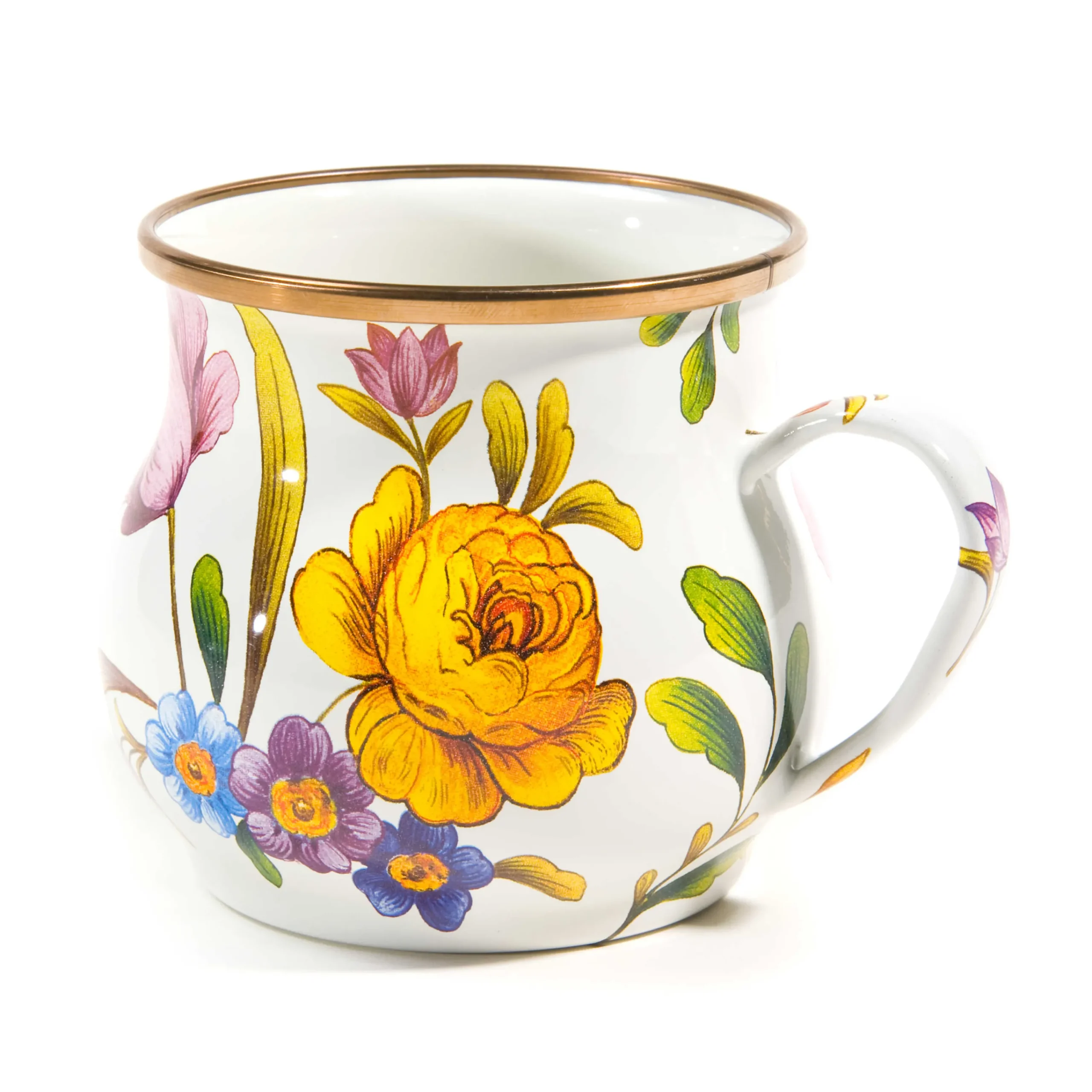 MacKenzie-Childs White Flower Market Mug| The Coffee Shop|Drinkware