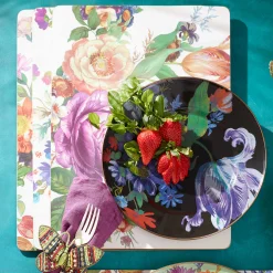 MacKenzie-Childs White Flower Market Placemats, Set of 4| Table Accessories|Kitchen & Table Linens