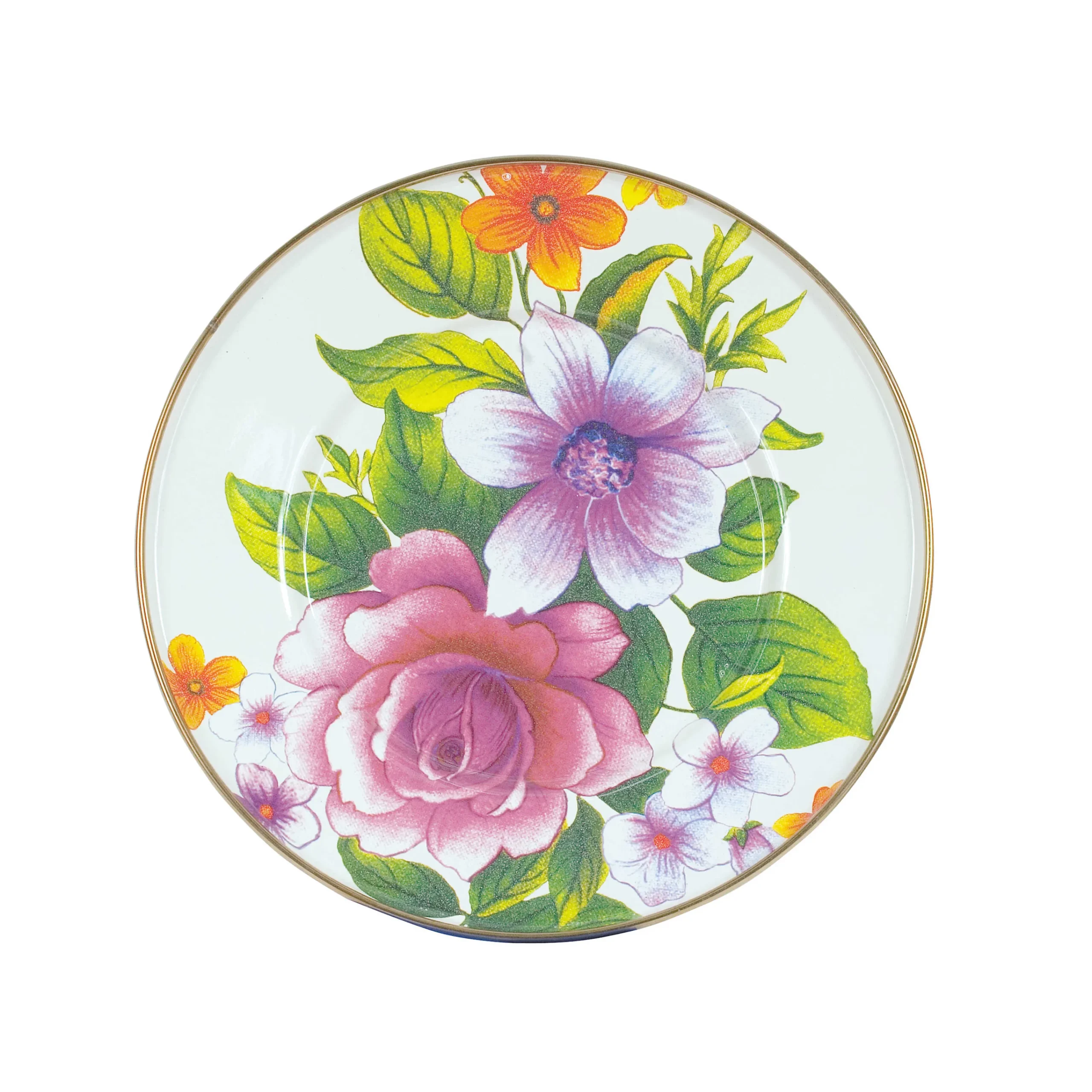 MacKenzie-Childs White Flower Market Salad/Dessert Plate| Dinnerware & Flatware