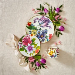 MacKenzie-Childs White Flower Market Salad/Dessert Plate| Dinnerware & Flatware