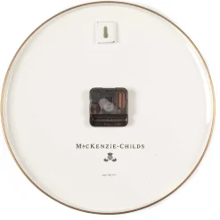 MacKenzie-Childs White Flower Market Wall Clock| Room Accents