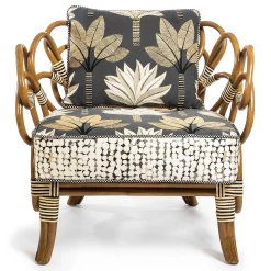 MacKenzie-Childs Wild Indoors Rattan Chair| Living Room