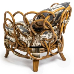 MacKenzie-Childs Wild Indoors Rattan Chair| Living Room