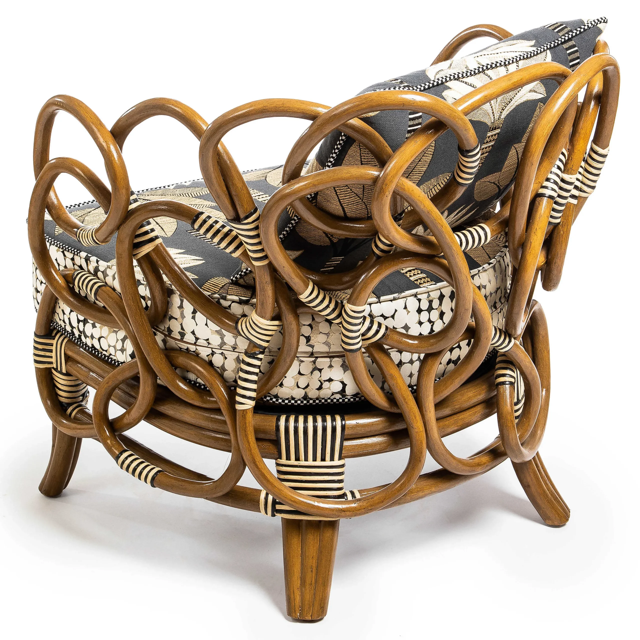 MacKenzie-Childs Wild Indoors Rattan Chair| Living Room