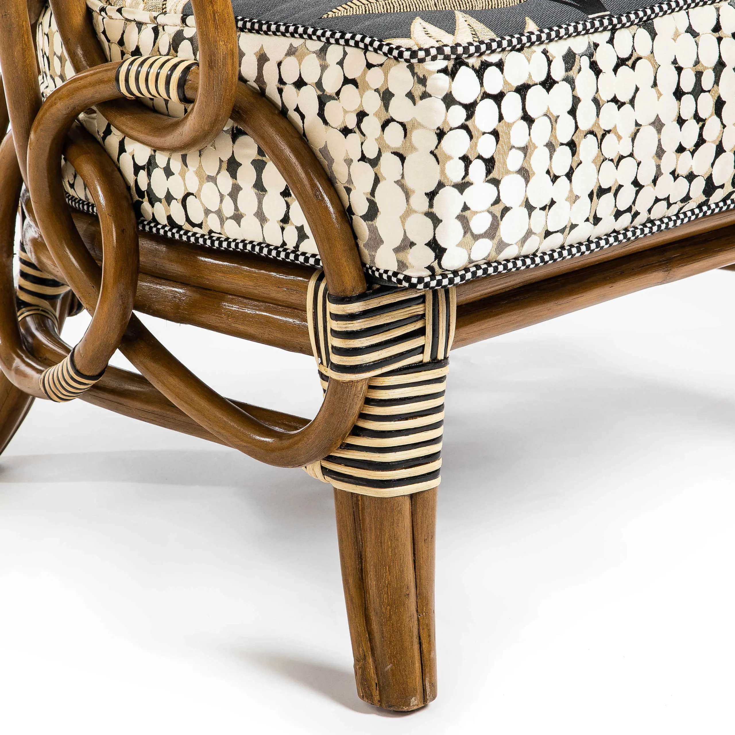 MacKenzie-Childs Wild Indoors Rattan Chair| Living Room