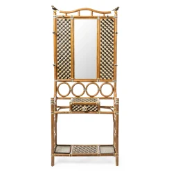 MacKenzie-Childs Wild Indoors Rattan Hall Tree| Entryway Furniture