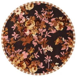 MacKenzie-Childs Wild Rose Floral 6' Round Rug| Rugs