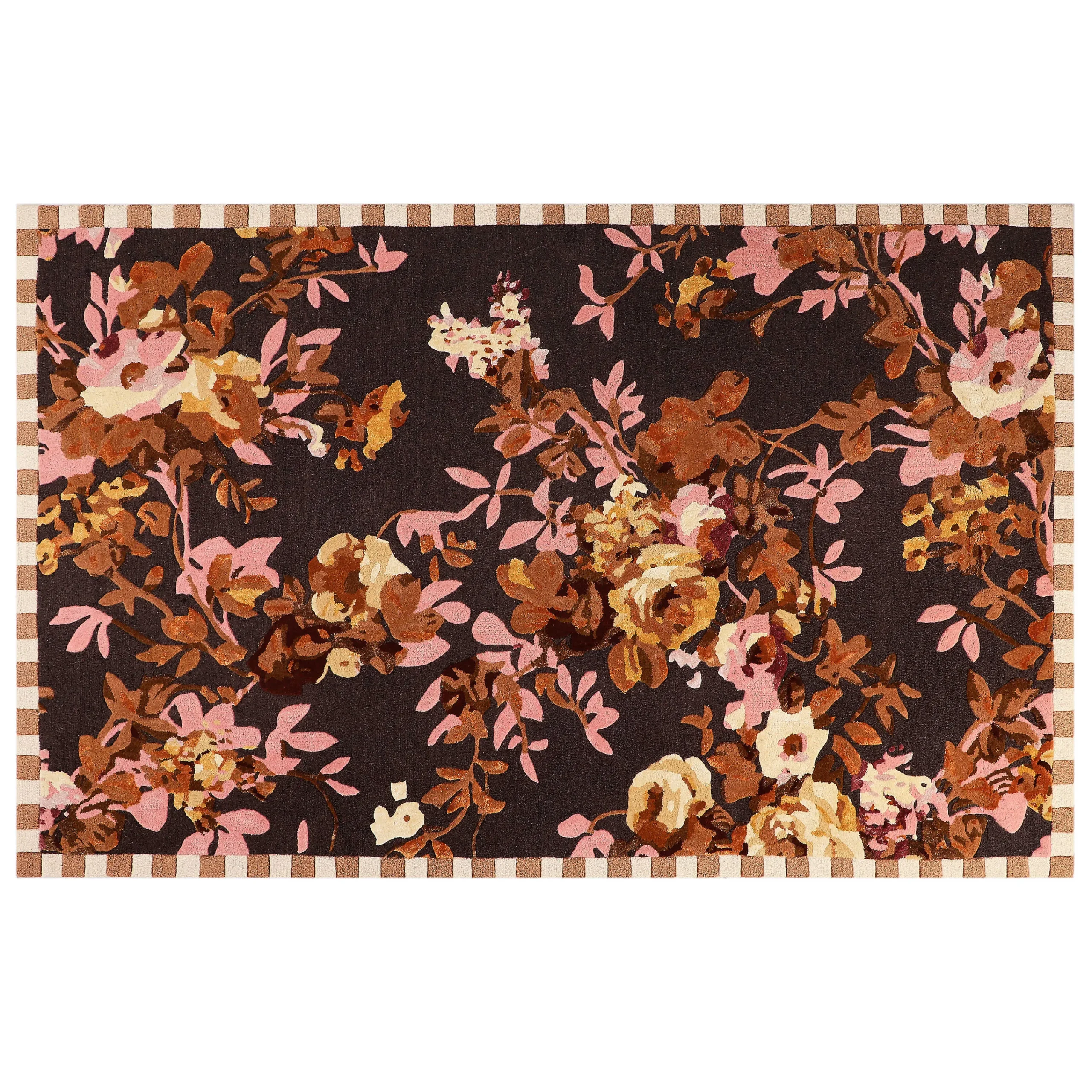 MacKenzie-Childs Wild Rose Floral 5' x 8' Rug| Rugs