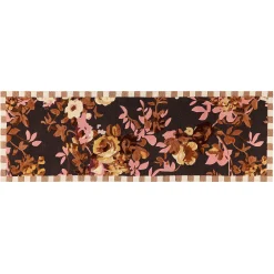 MacKenzie-Childs Wild Rose Floral 2'6 x 8' Runner Rug| Rugs