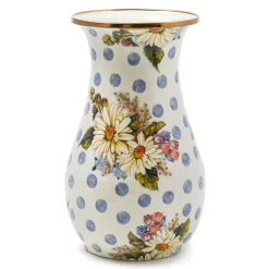 MacKenzie-Childs Wildflowers Blue Tall Vase| Spring|Greenery & Florals
