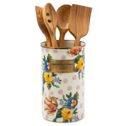 MacKenzie-Childs Wildflowers Pink Utensil Holder| Kitchen Storage & Organization