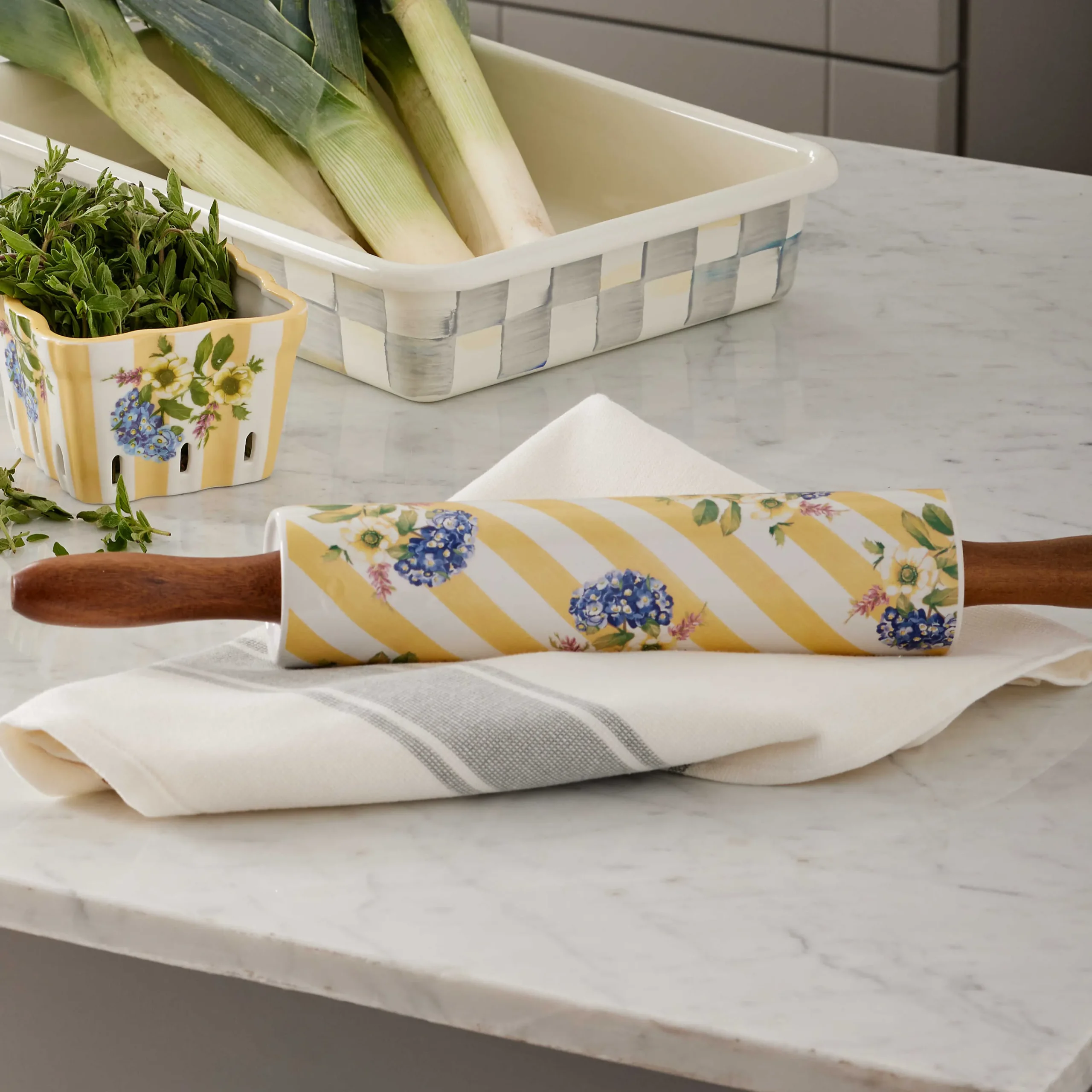 MacKenzie-Childs Wildflowers Rolling Pin| Kitchen Utensils & Tools