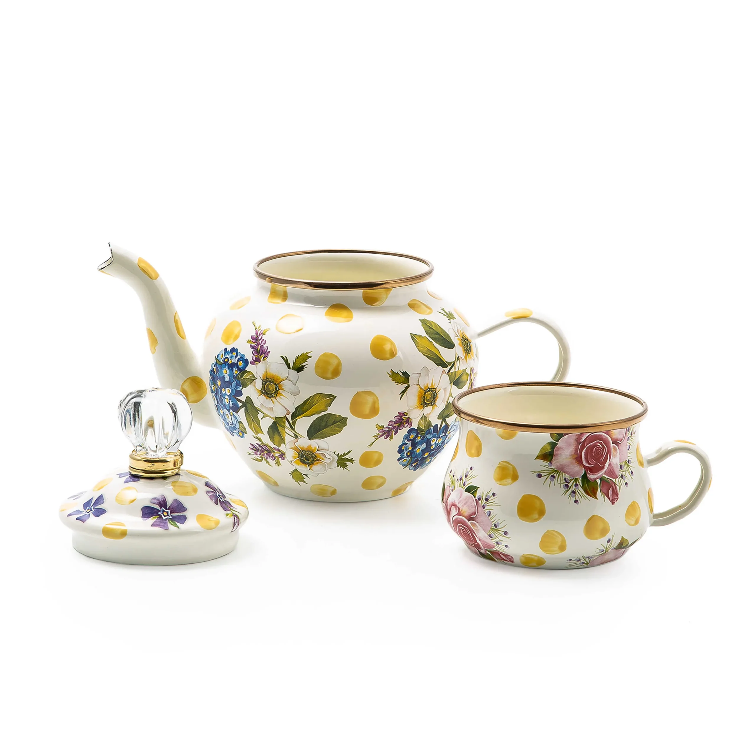 MacKenzie-Childs Wildflowers Yellow High Tea| Kitchen & Table Linens