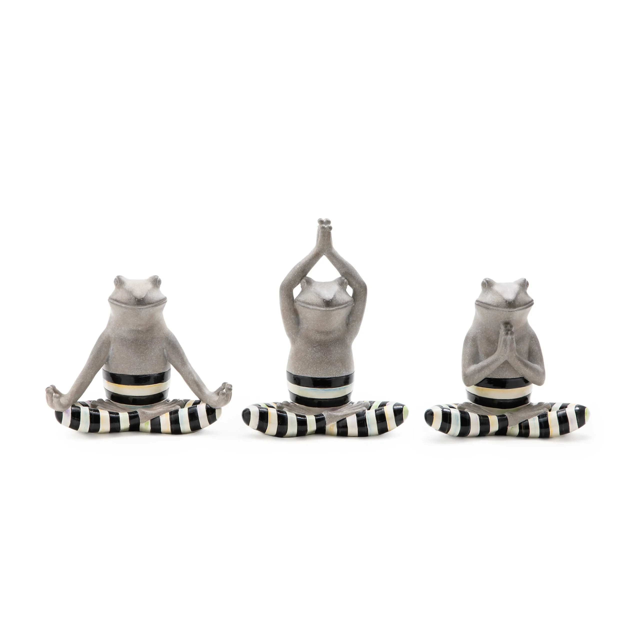MacKenzie-Childs Yoga Frogs, Set of 3| Room Accents