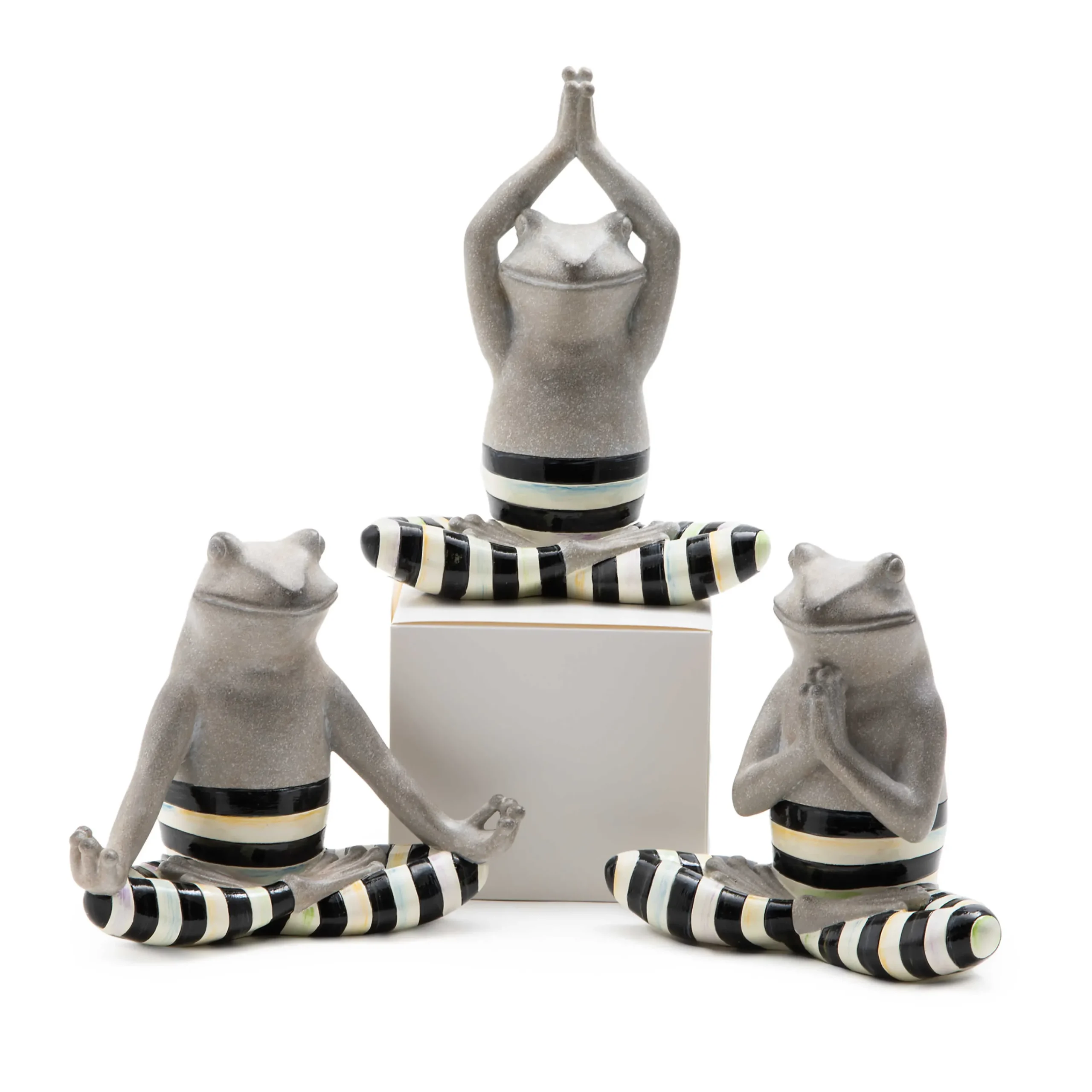 MacKenzie-Childs Yoga Frogs, Set of 3| Room Accents
