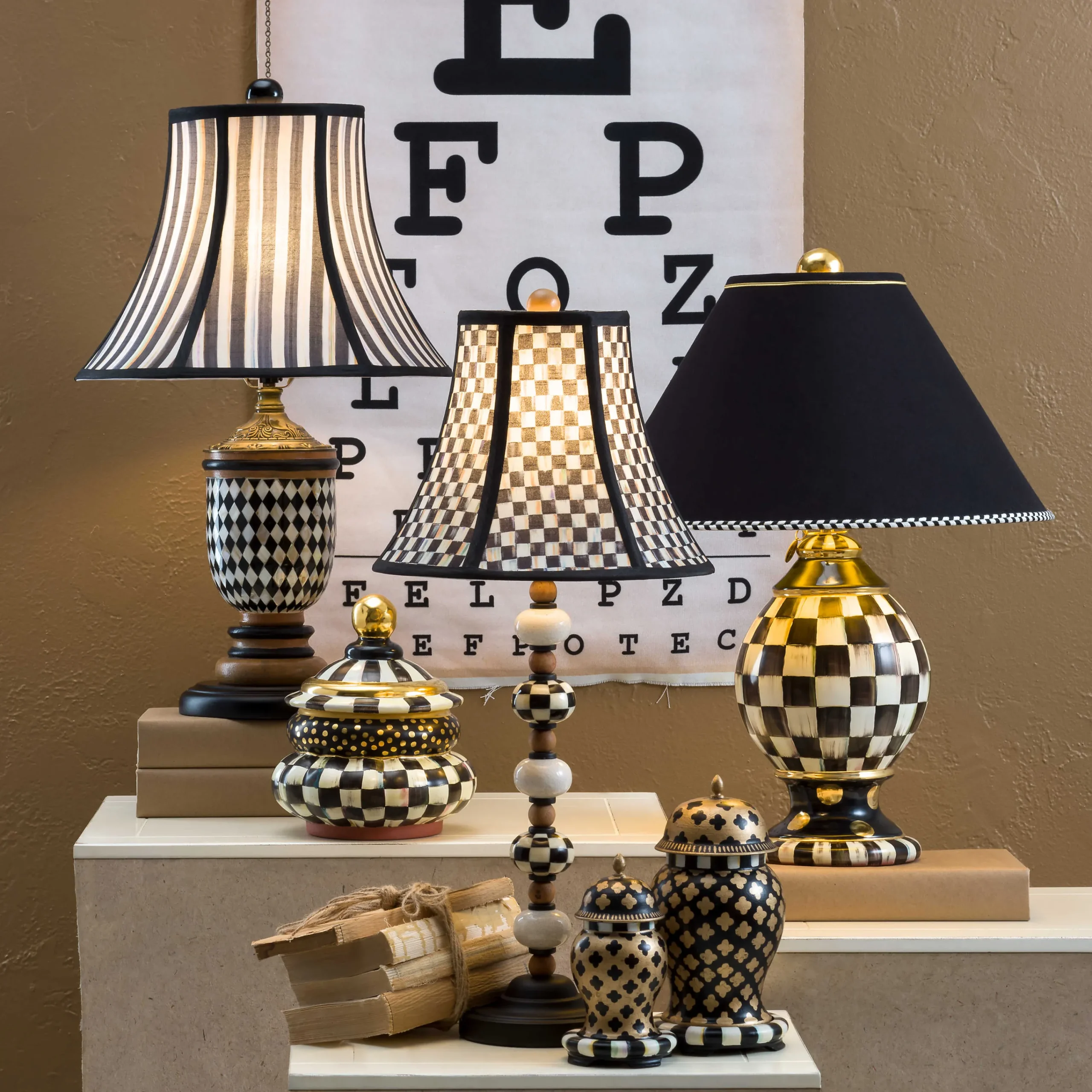 MacKenzie-Childs Yo-Yo Table Lamp| Room Accents|Lighting